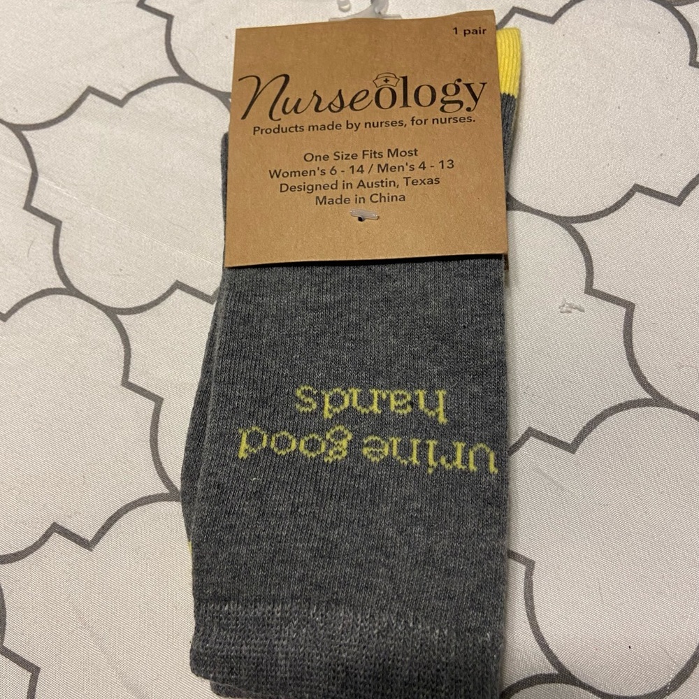 Nurseology Socks - Urine Good Hands